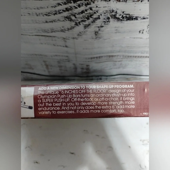 Shape Shop Olympian Push Up Bars Silver ‎ Original Never Opened 1983 - Picture 3 of 3